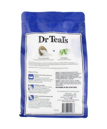 Dr. Epsom Salt Soaking Solution Relax Eucalyptus Spearmint 48 OZ (Pack of 8) - Stress Relief Bath Salts - Buy Online on GoSupps.com
