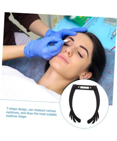 Mikinona Eyebrow Ruler Eye Brow Shaping Kit White White Outfit Eyebrow Shaper Kit Set Eyebrow Line Foldable Eyebrow Mapping Kit 25.5x1.3cm Black - Buy Online on GoSupps.com