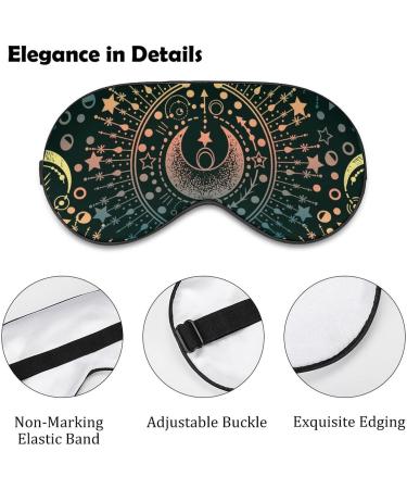 Spirituality and Mysticism Sleeping Mask | Soft Comfortable Eye Mask with Adjustable Head Strap | Light Blindfolds Eye Cover Shade for Travel - Buy Online on GoSupps.com