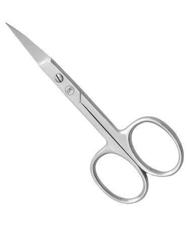 K-Pro - Nail Scissors for Fingernails - Professional for Men and Women - Curved (Satin)