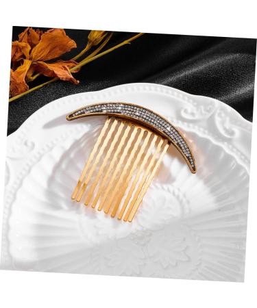 DOITOOL 1 Set Star Moon Hairpin Hair Side Combs Wedding Headpiece for Bride Hair Accessories Rhinestone Barrettes for Women Headwear for Women Alloy Diamond Bridesmaid Side Clip - Buy Online on GoSupps.com