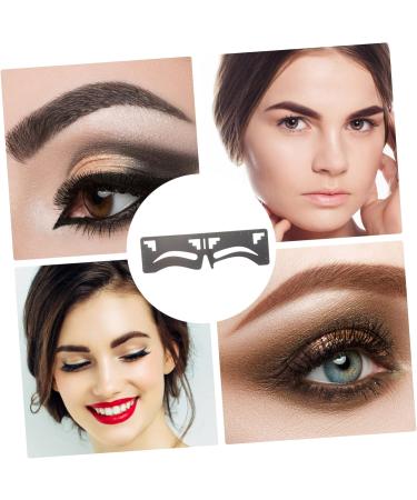 Angoily 10 Pcs Eyebrow Ruler Makeup Supplies Ink Stamp Molds Tool Brow Guide Stencil Balance Eyebrow Pencil 17x4.8cmx5pcs Blackx5pcs - Buy Online on GoSupps.com