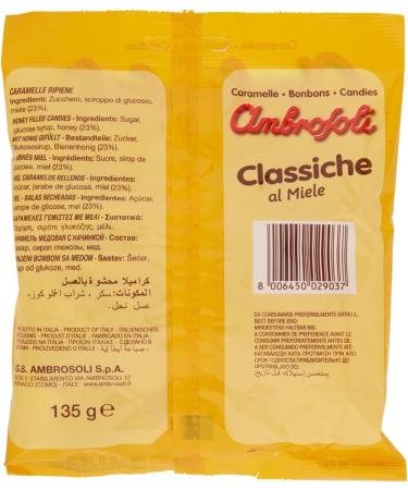  Italian Gourmet E.R. Ambrosoli Classic Honey Sweets Set of 6 135 g + Italian Gourmet Pulp 400 g - Buy Online on GoSupps.com