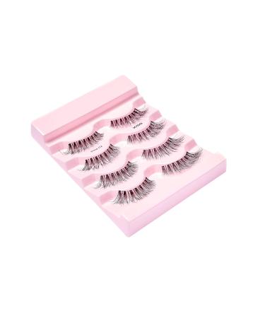 KISS Blowout Lash Collection - 4 Pairs Reusable Artificial Eyelashes with Glue | Pixie Style Multipack for Stunning Looks - Buy Online on GoSupps.com