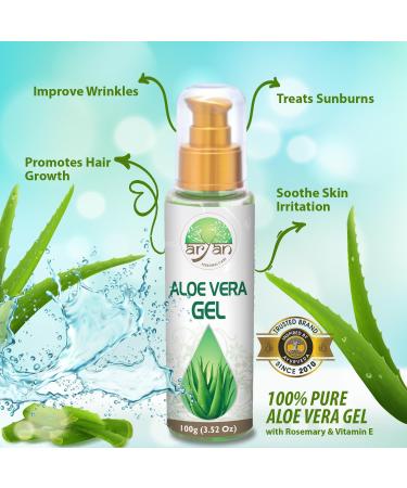 Aryan Aloe Vera Gel (Dispenser) 100ml - Buy Online on GoSupps.com