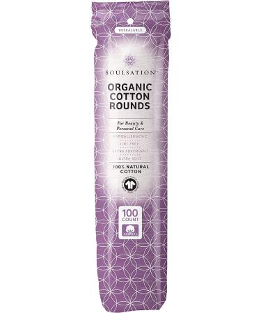 SoulSation Organic Cotton Rounds 400 Count - Lint-Free Makeup Remover Pads for Face - Buy Online on GoSupps.com