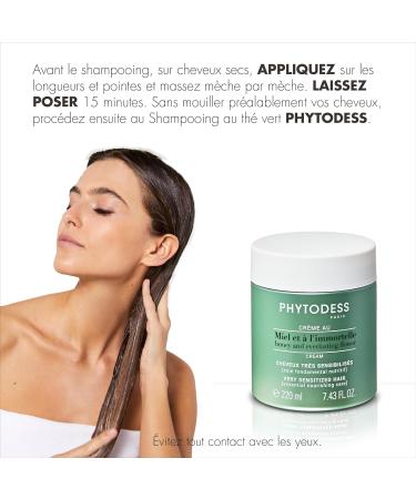 Cr me au Miel et l'Immortelle - Soin Cheveux Tr s Sensibilis s 220ml - Soin Fondamental Nutritif R paration et Protection Intense - Buy Online on GoSupps.com