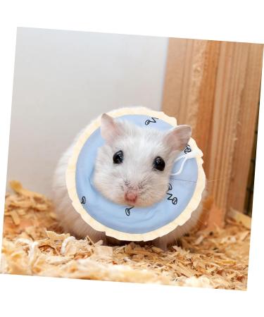 COLLBATH Small Pet Protective Ring Hamster Guinea Pig Pet Collars Pet Cone Pet Supply Cloth Sky-Blue - Buy Online on GoSupps.com