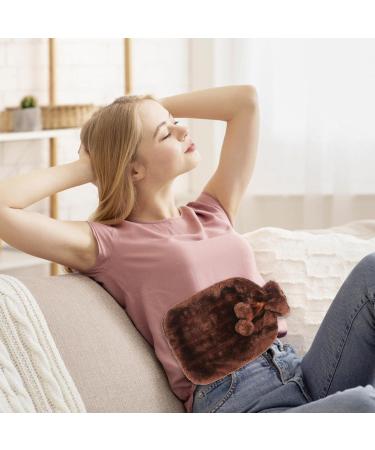 Buy Kot-au 2L Hot Water Bag with Fluffy Cover - Rubber Hot Water Warmer for Pain Relief & Comfortable Hot Compresses | Perfect Birthday & Festival Gifts - Buy Online on GoSupps.com