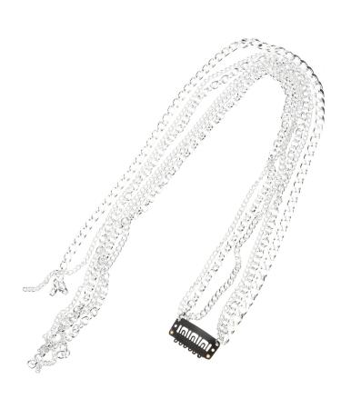 FOMIYES Tassel Hair Chain Headpiece for Women Hair Clip for Women Hair Barrettes for Women Women's Hair Clips Hair Tassel Braids Rhinestone Hair Chain Miss Aluminum Accessories Rhinestones