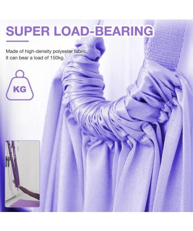 Avcxec Yogagurt Stretching Band - Yoga Strength Training & Flexibility Set for Pilates Ballet & Gymnastics | Inversion Stretch Bands (Lila) - Buy Online on GoSupps.com
