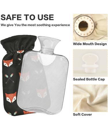 Buy Fox and Arrows Hot Water Bottle with Soft Cover - 2L Ideal for Winter Relief for Bed Hand Neck & Shoulders | Fast International Shipping - Buy Online on GoSupps.com