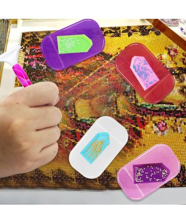 SENHAI 8-Piece Anti-Slip Diamond Painting Tools Set with Sticky Mat and Trays - Non-Slip Gel Pad for 5D Diamond Painting, Ideal for Kids and Adults - Buy Online on GoSupps.com
