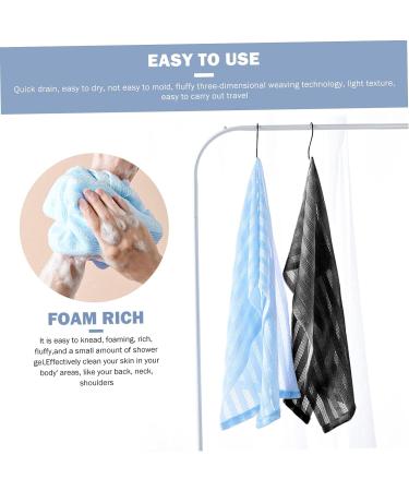 Hemoton Bath Towel Scrubber Set - 2pcs Back Scrubber Towels for Exfoliating and Body Cleaning - Buy Online on GoSupps.com