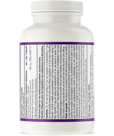 AOR - Nattokinase 100mg 60 Capsules - Nattokinase Supplement for Support Cardiovascular System Blood Thinner Cardio Heart Health and Blood Flow Supplement- Highly Active Enzymatic Support - Buy Online on GoSupps.com