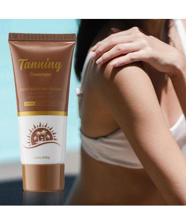 Shantou Youjia 60 g selftanning gel selftanning lotion tanning accelerator nongreasy tanning lotion for all skin types dark sunscreen - Buy Online on GoSupps.com