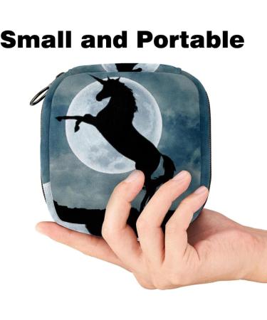 Eco-Friendly Menstruation Pad Bag with Zipper | Stylish Women's Napkin & Tampon Collection Bags - Nature Silhouette Design - Buy Online on GoSupps.com