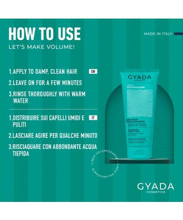  GYADA COSMETICS GYADA COSMETICS Volumizing Conditioner Suitable for fine hair Detangling action For voluminous hair 200ml 1 - Buy Online on GoSupps.com