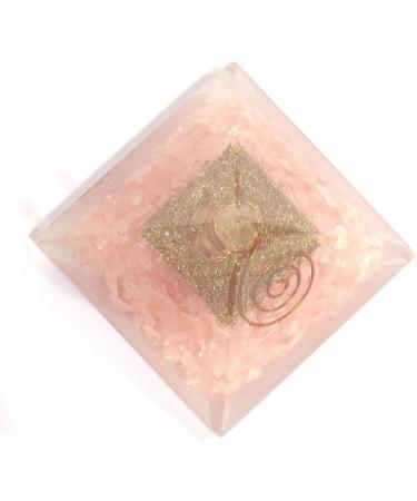 Buy Orgonite Pyramid - Rose Quartz 456 | Enhance Your Energy & Wellness | International Shipping - Buy Online on GoSupps.com