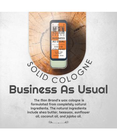Business As Usual Solid Cologne Balm for men - Natural Men's Cologne - Redefined men's fragrance Wax Cologne Travel Size Cologne for men - (3/4 oz (Pack of 1) Business As Usual) - Buy Online on GoSupps.com