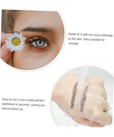 Balacoo 9 Sheets Imitation Eco Eyebrow Sticker Hair Like Authentic Eyebrows Transfer Stickers Wig 3d Perfect 21.5X14.5cm Black - Buy Online on GoSupps.com