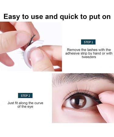 Asheyya 3 Pair Self Adhesive Eyelashes Reusable No Glue Eyelashes Waterproof Wispy Fluffy Pre Glued Lashes - Buy Online on GoSupps.com