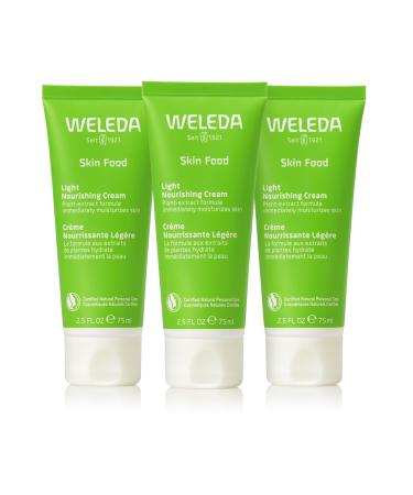 Weleda - Skin Food Light Moisturizing Cream 3-pack - Fast-Absorbing Ultra-Hydrating Formula with Sunflower Oil and Pansy Extract 2.5 Fl Oz (Pack of 3)