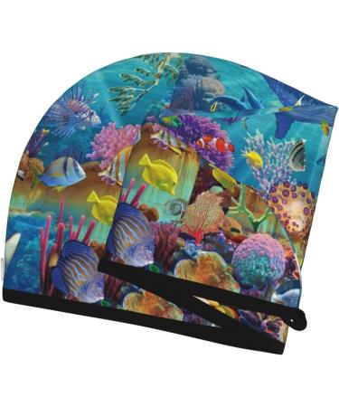 Hair Towel Wrap - Quick Drying Towel Turban with Button | Sea World Design - Buy Online on GoSupps.com