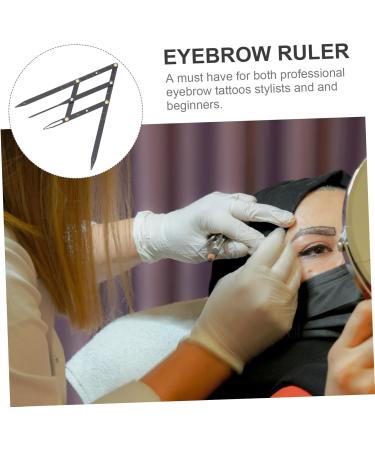 POPETPOP Eyebrow Scale Makeup Tools Makeup Gadgets Eyebrow Drawing Tool Second Generation Moderation Mini 1 count (Pack of 1) Black - Buy Online on GoSupps.com
