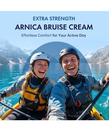 Arnica Bruise Cream Extra Strength for Bruising Swelling & Muscle Discomfort Enriched with Arnica Montana & Vitamins K C & E Plus 9 Plant Compounds Fast Acting Thin Skin Long Lasting 4 Oz - Buy Online on GoSupps.com