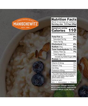 Manischewitz Original Creamy Hot Wheat Cereal 12oz (2 Pack) - Kosher for Passover | Instant Easy Prep, No Artificial Ingredients - Buy Online on GoSupps.com