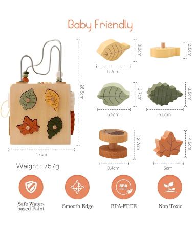Youuus 5-in-1 Wooden Motor Cubes | Montessori Baby Toys for Motor Skills | Educational Activity Center for Toddlers - International Shipping - Buy Online on GoSupps.com