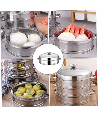 Alipis 1 Set Steamer Stainless Steel Cookware Dumpling Stainless Steel Steam Basket Vegetable Accessories - Buy Online on GoSupps.com