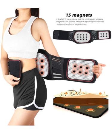 Self-Heated Lumbar Back Support Belt for Men & Women - Extended Posture Decompression for Pain Relief (CO L/Large Black) - Buy Online on GoSupps.com
