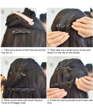 Bangs Hairstyle Hairpin Set 8 Pieces Women Girl's Hair Styling Bangs Clip DIY Hair Band Hairpins Hair Tool Accessories - Buy Online on GoSupps.com