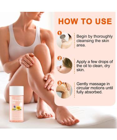 Organic Oil Scar Treatment Improves the Appearance of Scars Stretch Marks and Skin Tone Smoothes Wrinkles & Fine Lines Face & Body Moisturizer All - Buy Online on GoSupps.com