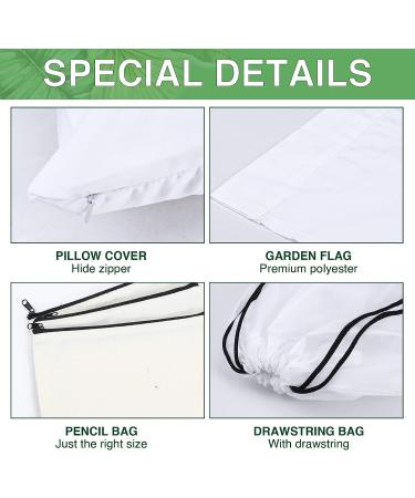 44PCS Sublimation Blanks Set with Car Coaster, Mouse Pad, Pillow Covers, and More - DIY Sublimation Crafts for Heat Press Printing - Buy Online on GoSupps.com
