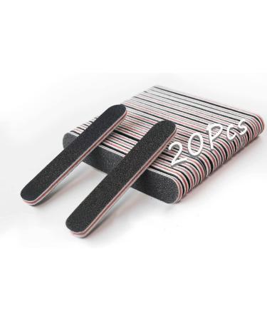 Andrea Mini Nail File 20Pcs 100/180 Grit Nail Buffers for Natural and Acrylic Nails - Professional Manicure/Pedicure Kit for Home and Salon - Buy Online on GoSupps.com