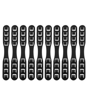 10 pieces of mouth cover lanyard lane. Conditionable mouth protection accessories mouth and nose protection extender glasses Accessories Adjustable Um Handing Banda Mouth Protection Hook (10PC black) 10PC black