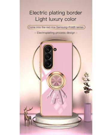 Buy Tivenfezk Nadoli for Samsung Galaxy Z Fold 5 - Ultra Thin Astronaut Hidden Stand Shell 360 Ring Scratch-Resistant Silicone Cover - Buy Online on GoSupps.com