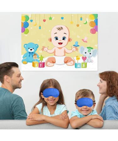 Morcheiong Pin the Pacifier Baby Game - 48 Pacifiers for Baby Shower Party Favors & Decorations - Fun Entertainment for New Parents - Buy Online on GoSupps.com