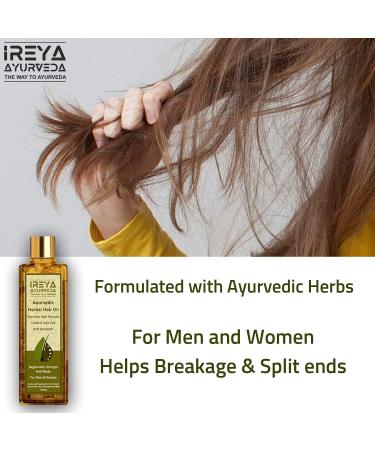 Herbal Hair Oil for Growth, Anti-Dandruff, and Hair Fall Control - 100ml - Buy Online on GoSupps.com