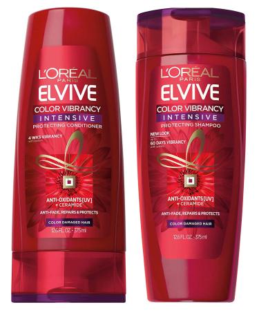 L'Oreal Color Vibrancy Intensive Shampoo and Conditioner Set  12.6 Ounces each (Bundle: 2 Items) - Buy Online on GoSupps.com