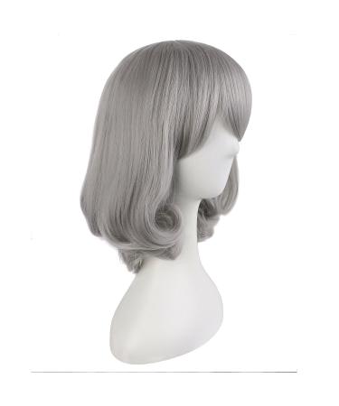 Buy MapofBeauty 18/45cm Silver Gray Curly Lolita Wig - Fashionable Women's Cosplay Hair Accessory - Buy Online on GoSupps.com