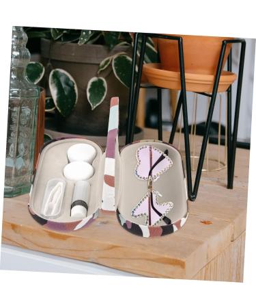 Solustre Dual Purpose Glasses & Contact Lens Travel Case - 5 Sets Hard Shell Organizer for Glasses & Jaw Trainer - Buy Online on GoSupps.com