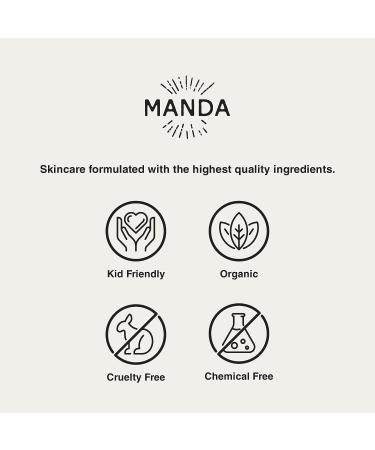 Manda Natural Moisturizing Ointment - Multipurpose Restorative Balm for Dry Skin, Diaper Rash, Bug Bite Itch Relief - Vitamin E & Enzyme-Infused Skincare - Buy Online on GoSupps.com