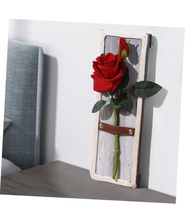BIUDECO Rope Floral Decorative Painting Vintage Decor Room Decor Wall Art Artificial Flower Unique Wooden - Buy Online on GoSupps.com