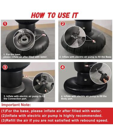 HITOP Punching Bag for Kids and Adults - Extra Large Heavy Duty Inflatable Boxing Bag with Stand - Perfect Karate Gift for Boys, Kids, and Men - Buy Online on GoSupps.com