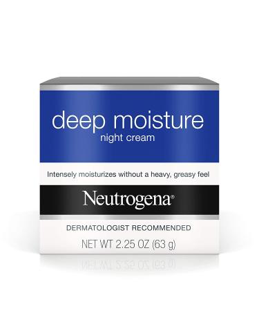 Neutrogena Deep Moisture Night Cream 2.25 oz - Hydrating Overnight Facial Treatment - Buy Online on GoSupps.com