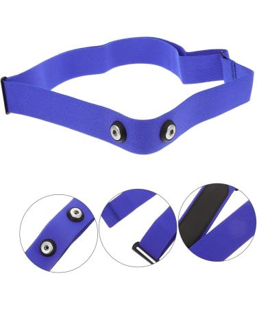 Kichouse Blue Heart Rate Monitor Chest Strap | Breathable Sports Equipment for Accurate Heart Frequency | Durable Nylon & Rubber Band 17.00x3.00x0.10cm - Buy Online on GoSupps.com
